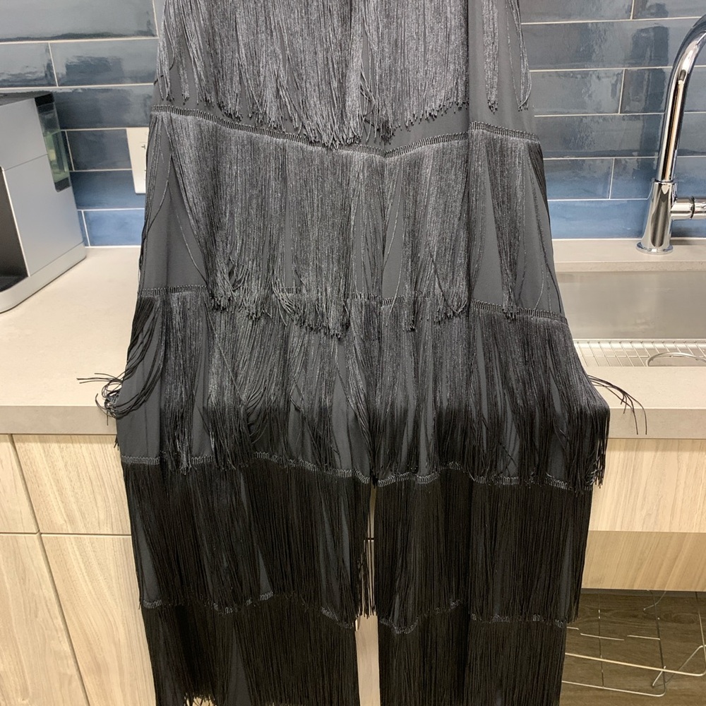 Black Fringe Skirt